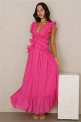 Evening Luxe Maxi Dress Pink