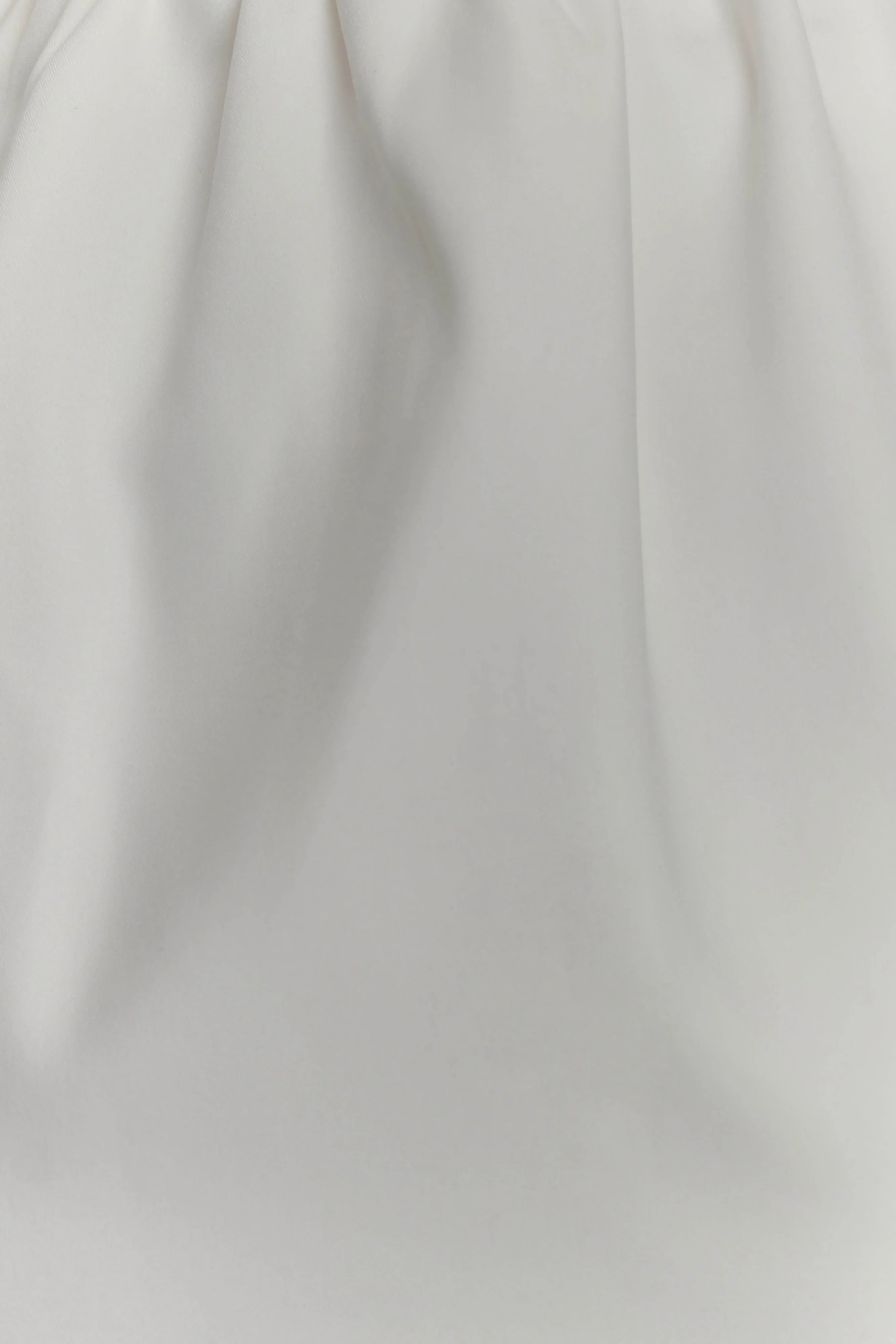 Ariana Pleated Neck Mini Dress - Ivory