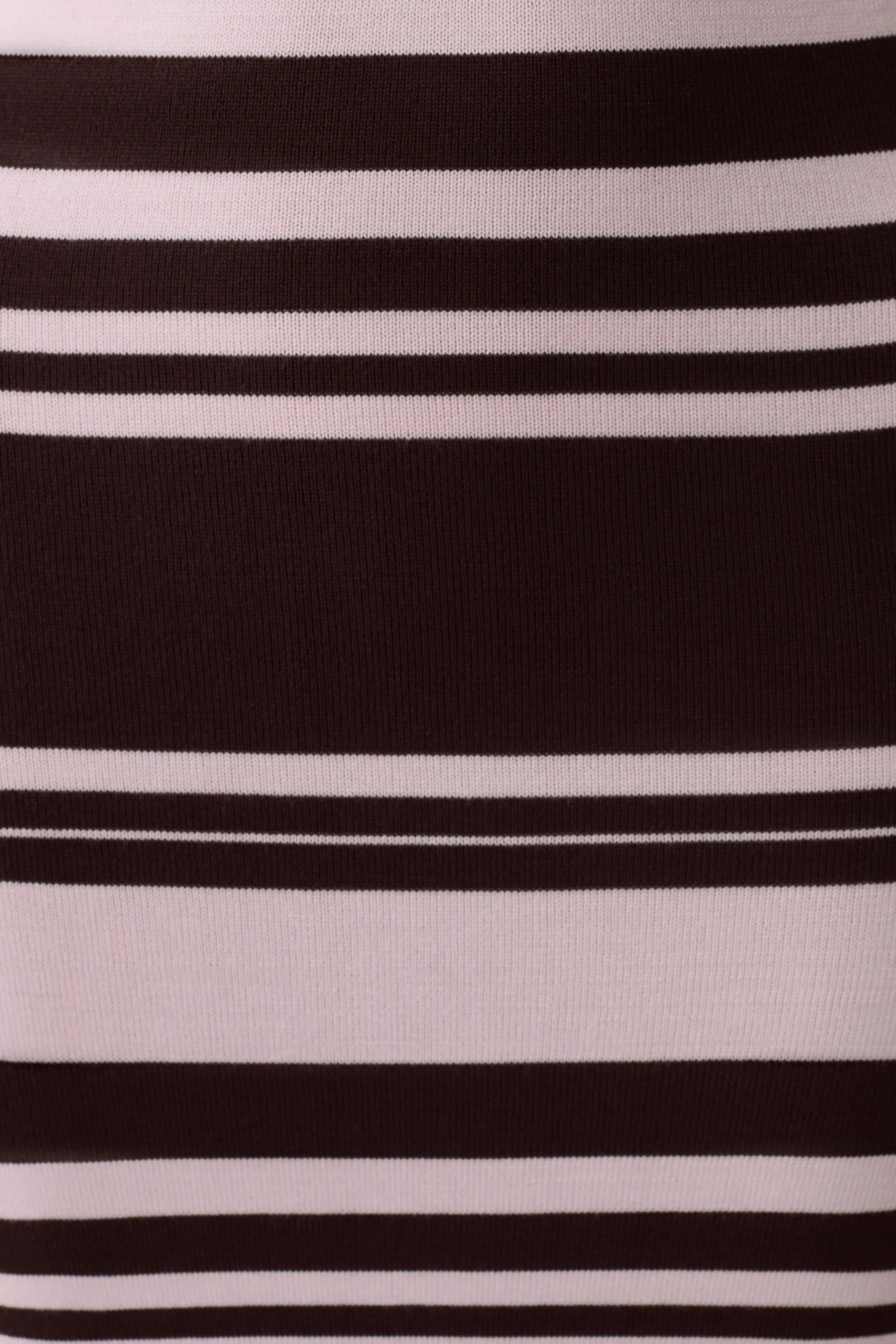Brienne Stripe Midi Dress - Pink/Chocolate